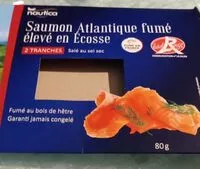 Mängden socker i Saumon Atlantique fumé élevé en Ecosse