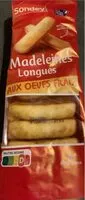 Mängden socker i Madeleines longues
