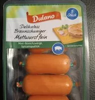 Mängden socker i Delikatess Braunschweiger Mettwurst fein