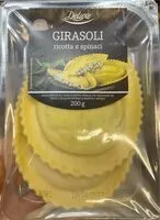 Mängden socker i Girasoli ricotta e spinaci