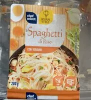 Mängden socker i Spaghetti di riso