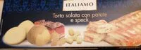 Mängden socker i Torta salata con patate e speck