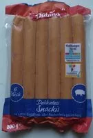 Mängden socker i Delikates Snackis