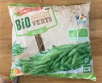 Mängden socker i Haricots verts très fin Bio