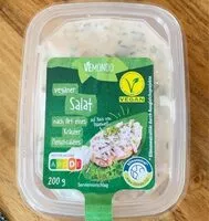 Mängden socker i Veganer Salat n. A. eines  Kräuter Fleischsalats