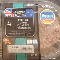 Mängden socker i Minted lamb quater pounders