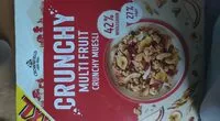 Mängden socker i Crunchy multi fruit muesli