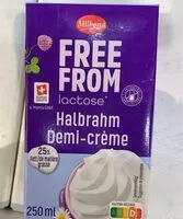 Mängden socker i Halbrahm demi-crème