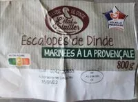 Mängden socker i Escalopes de dinde marinés à la provençale