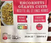 Mängden socker i Encornet geants cuits