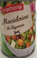 Mängden socker i Macédoine de légumes