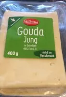 Mängden socker i Gouda jung in Scheiben 48 % Fett i.Tr.