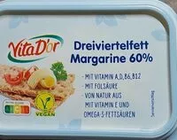 Mängden socker i Dreiviertelfett Margarine 60 %