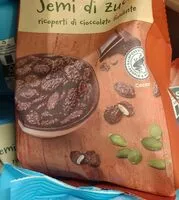Mängden socker i Semi di zucca ricoperti di cioccolato fondente