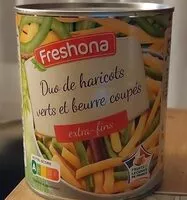 Mängden socker i Duo de haricotsverts et beurre coupés