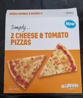 Mängden socker i 2 cheese and tomato pizzas