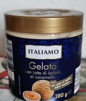 Mängden socker i Gelato con latte di bufala al caramello
