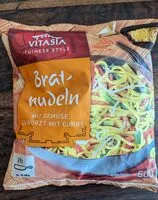 Mängden socker i Bratnudeln mit Gemüse, Gewürzt mit Curry