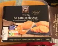 Mängden socker i Purée de patate douce au jus de clémentine et pointe de curry