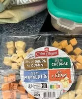 Mängden socker i Dés de fromage