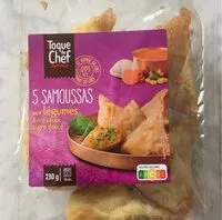 Mängden socker i 5 samoussas aux legumes