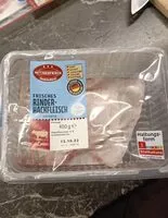 Mängden socker i Frisches rinder-hackfleisch