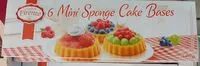 Mängden socker i 6 mini sponge cake bases