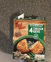 Mängden socker i Garlic and herb chicken kievs