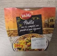 Mängden socker i Paella au riz complet, poulet et légumes