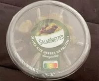 Mängden socker i olives aux herbes de provence
