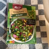 Mängden socker i Croutons Kräuter