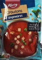 Mängden socker i Croutons ungewürzt