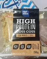 Mängden socker i High protein cous cous con manzo e tofu