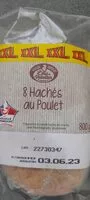 Mängden socker i 8 Hachés au poulet