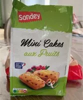 Mängden socker i Mini cakes aux fruits