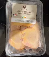 Mängden socker i Cuisses de poulet