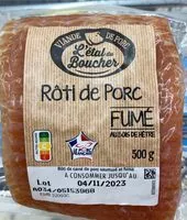 Mängden socker i Roti de porc fumé