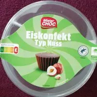 Mängden socker i Eiskonfekt, Typ Nuss