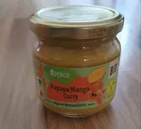 Mängden socker i Papaya Mango Curry  Veganer Brotaufstrich