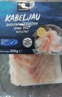 Mängden socker i Kabeljau Rückenfilet