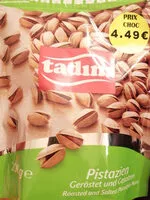 Mängden socker i Pistazien, geröstet und gesalzen