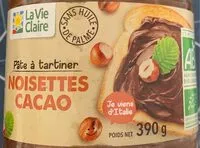 Mängden socker i Pâte à tartiner NOISETTES CACAO