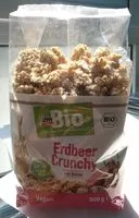 Mängden socker i Erdbeer Crunchy mit Quinoa