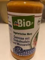 Mängden socker i Gemüse mit Dinkelnudeln und Mozarella
