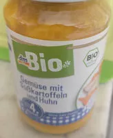 Mängden socker i Gemüse mit Süßkartoffeln und Huhn