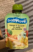 Mängden socker i Babylove Mangos & Banane in Apfel mit Karotte