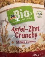Mängden socker i Apfel-Zimt crunchy