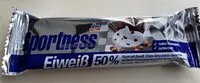 Mängden socker i Sportness Eiweiss 50%