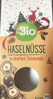 Mängden socker i Haselnüsse in dreifach Schokolade