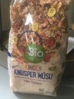Mängden socker i Kinder Knusper Müsli
